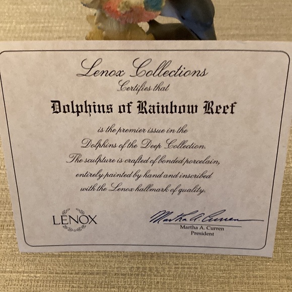 Lenox Dolphins of Rainbow Reef 1998 Figurine - Picture 9 of 9